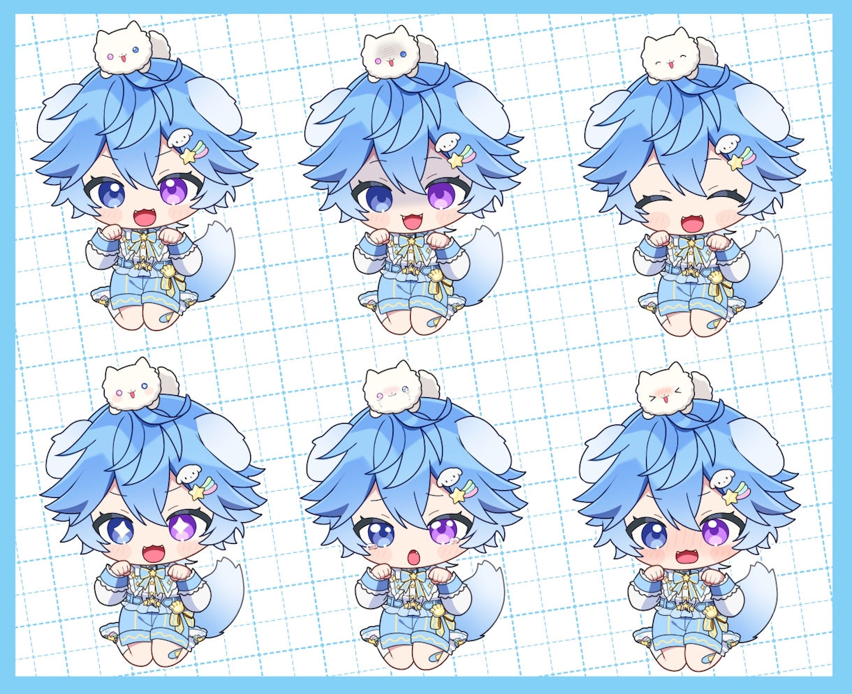 使いやすくて可愛いミニキャラメイラスト描きます グッズなどに！お気軽にご相談ください◎ イメージ4
