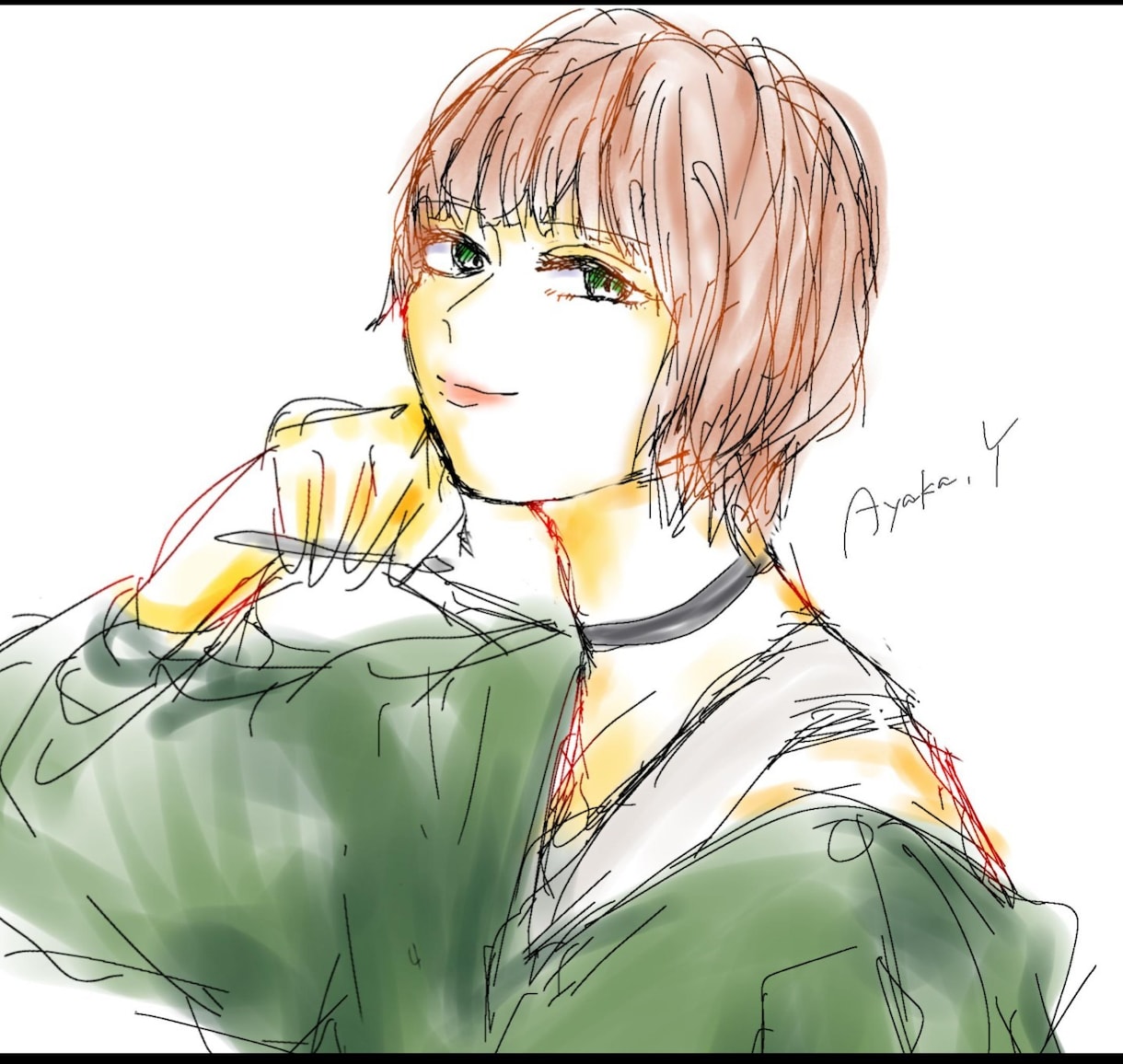 写真から似顔絵作成致します 似てる！かわいい！リアルだけどちゃんとかわいい似顔絵作成。 イメージ7