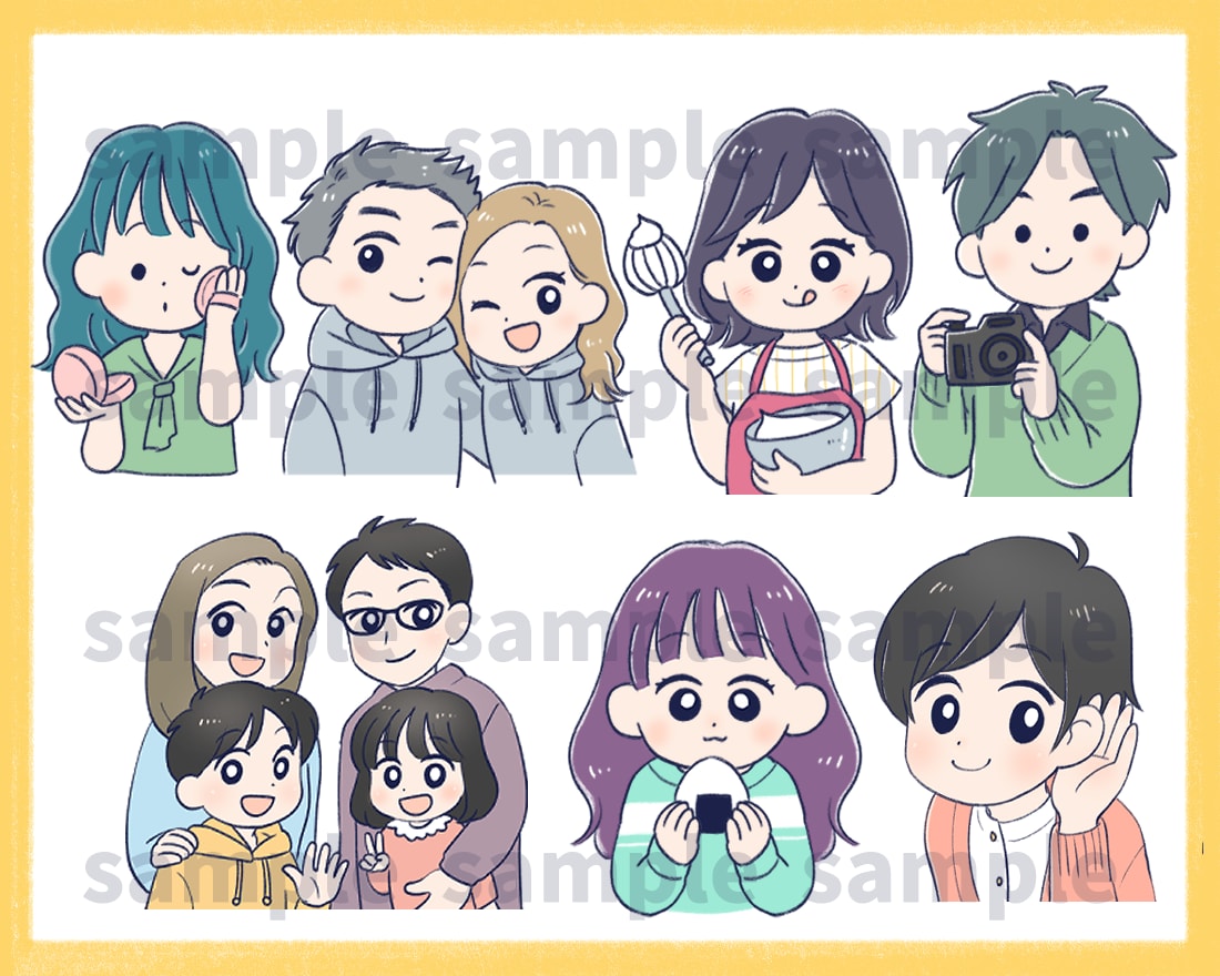 好印象！優しい印象のアイコン描きます SNSやブログで親しみやすさを演出できるゆるかわアイコン イメージ8