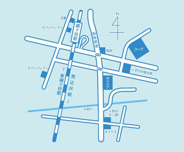 シンプルな地図データを、お作りします Webページやチラシ・ショップカード・名刺などに♪ イメージ5
