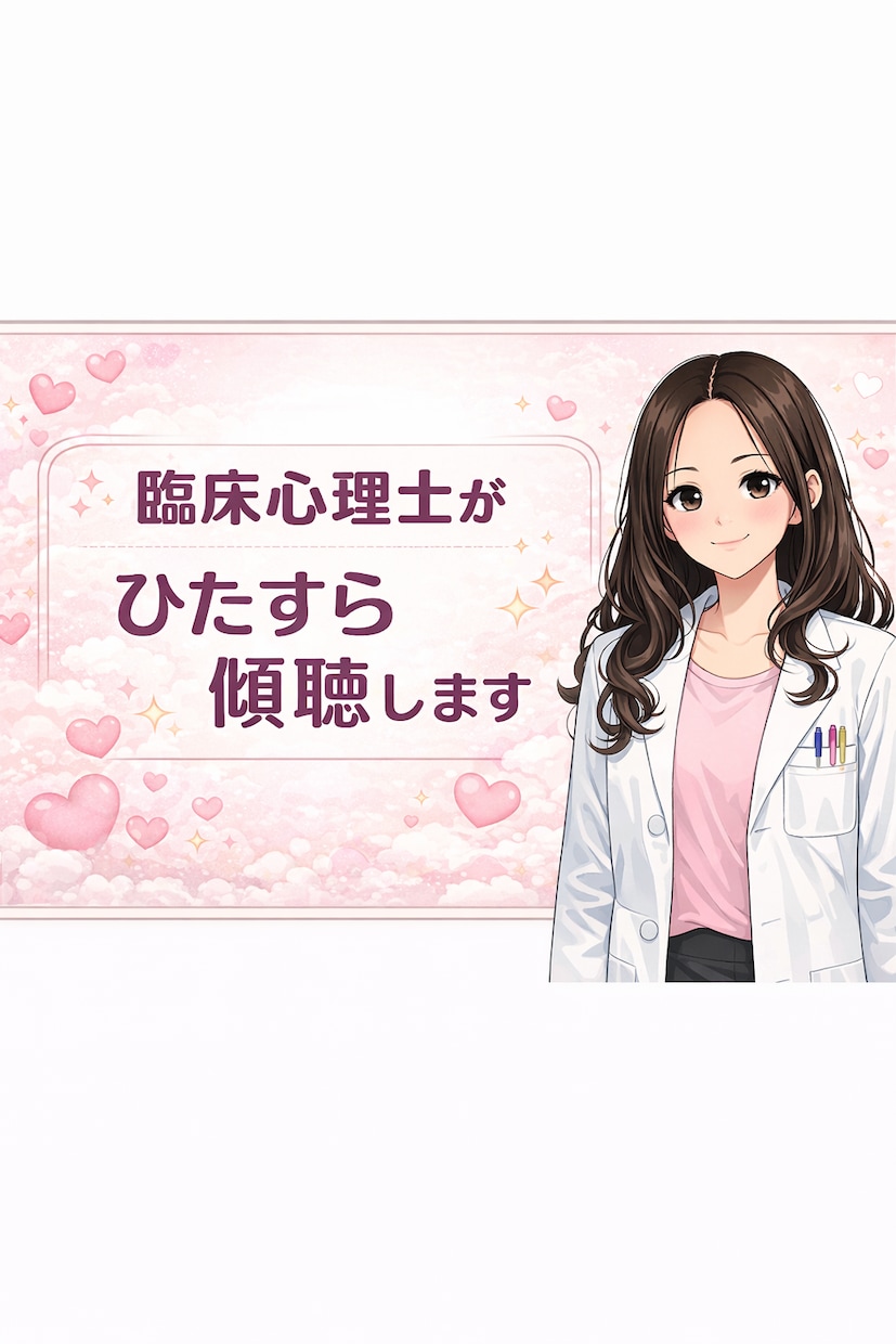 臨床心理士・公認心理師がとにかく傾聴します 臨床心理士にじっくり話を聞いてもらいたい方にオススメです。 イメージ1