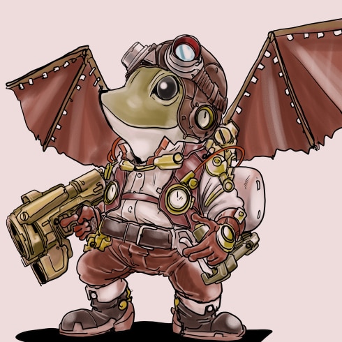 スチームパンクなアイコン作成します スチームパンクのイラスト作成します！ イメージ2