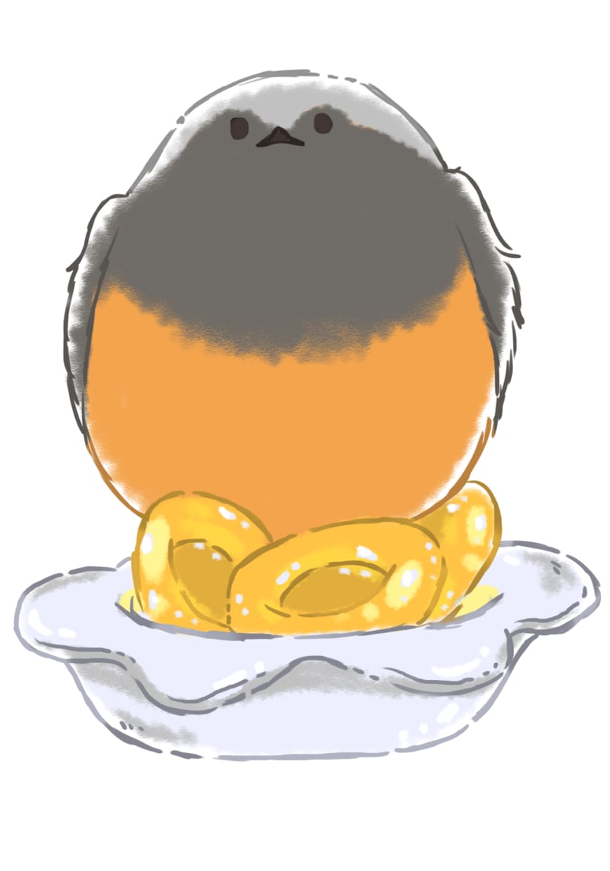 デフォルメした鳥ちゃんをトッピングします ケーキやお菓子の上にお好きな鳥ちゃんを乗せたイラストです! イメージ8