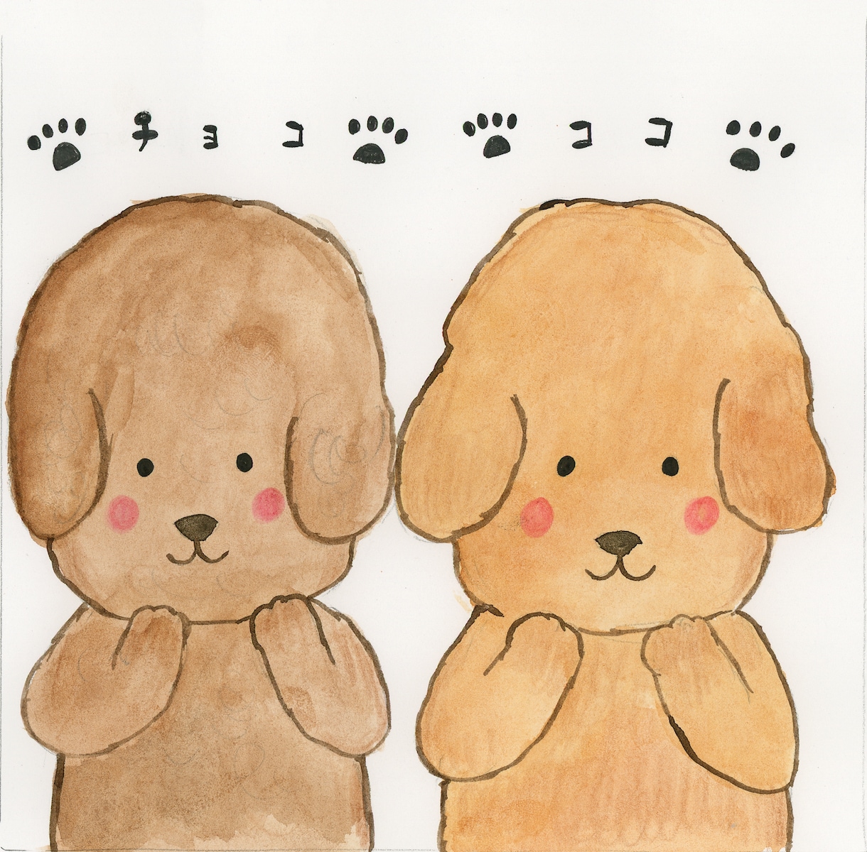 ほっこりのほほんとした愛犬のにがおえ描きます SNSなどのアイコンにぴったり！愛犬のゆるかわイラストです イメージ5