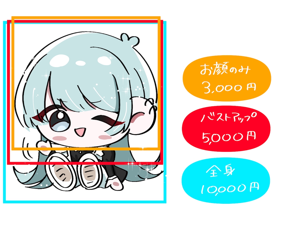 デフォルメキャラを描きます 安い!あなただけのキャラを書きます イメージ1