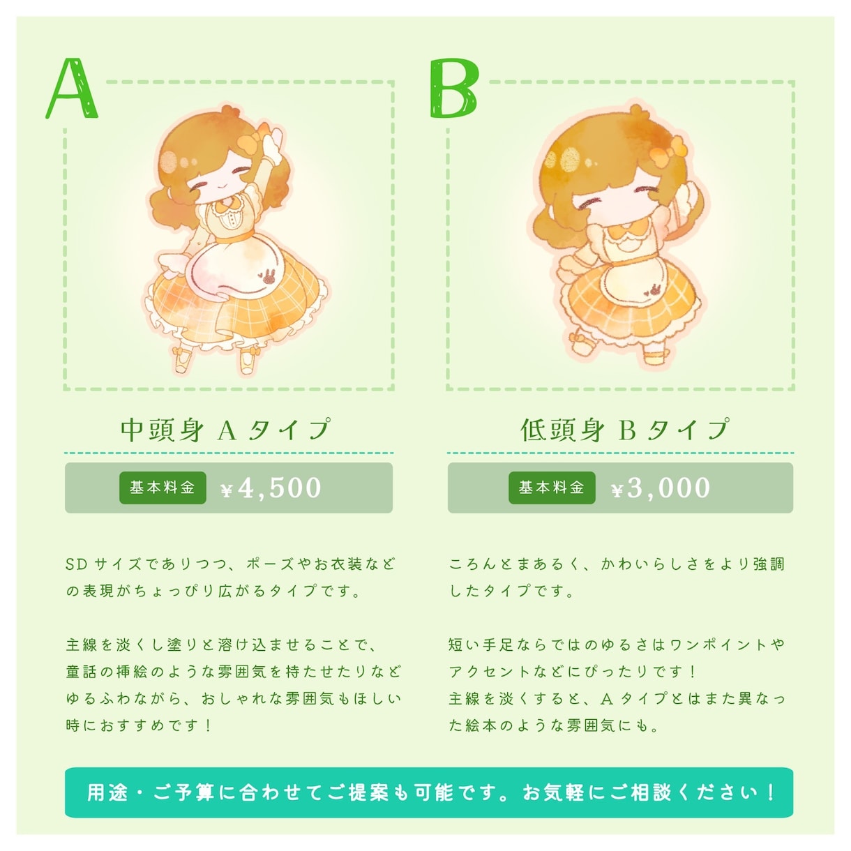 絵本のようなゆるふわSDイラストを制作致します 温もりある柔らかなテイストで彩りを添えるお手伝いを！ イメージ2