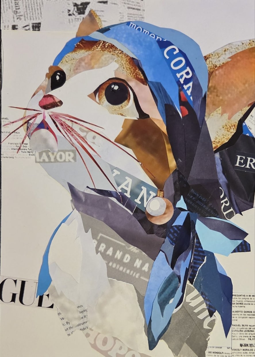 オリジナルイラスト、貼り絵、絵画販売します 新しい感覚のアート貼り絵です。 イメージ2