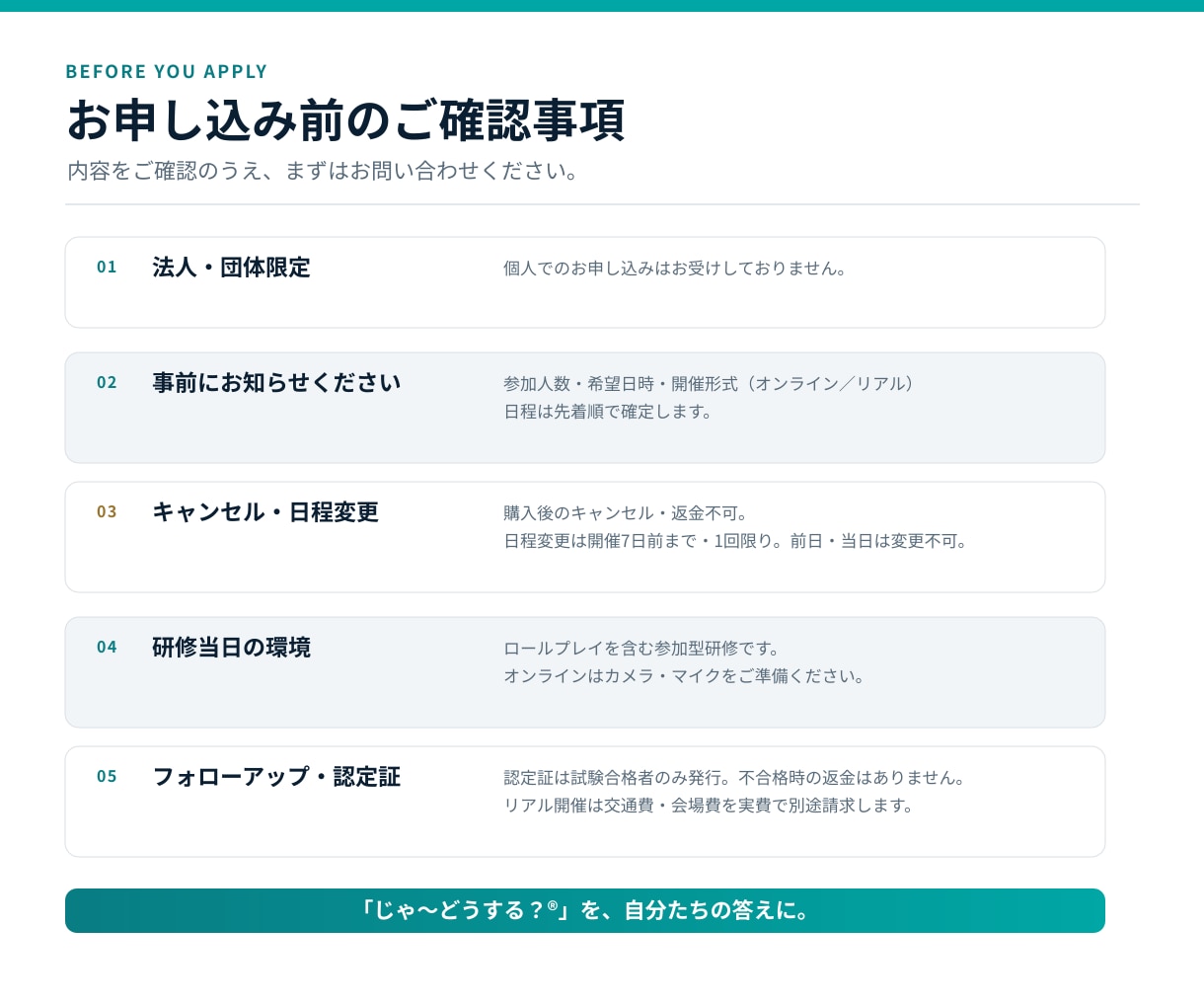 企業向け｜面接官トレーニング研修します 勘に頼らない面接―採る面接から、育てる面接へ。 イメージ10