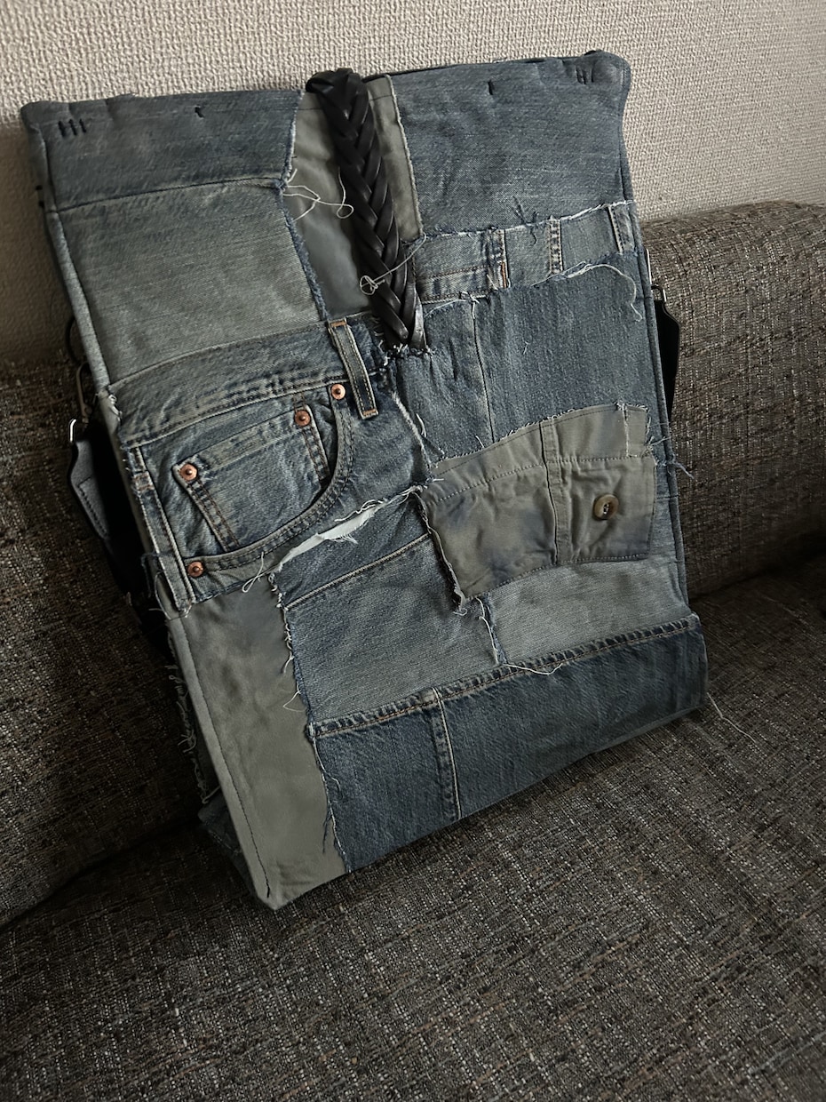 お持ちのお洋服をオリジナルのbagにリメイクします 世界に一つだけのbagにリメイクして生まれ変わります イメージ3