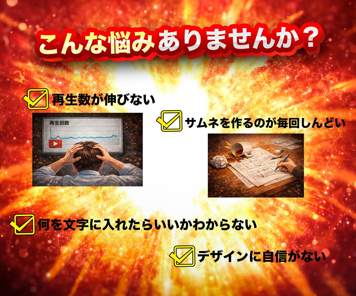 クリックされるYouTubeサムネを制作します 飲食・グルメ系実績多数｜文言選定おまかせOK イメージ3