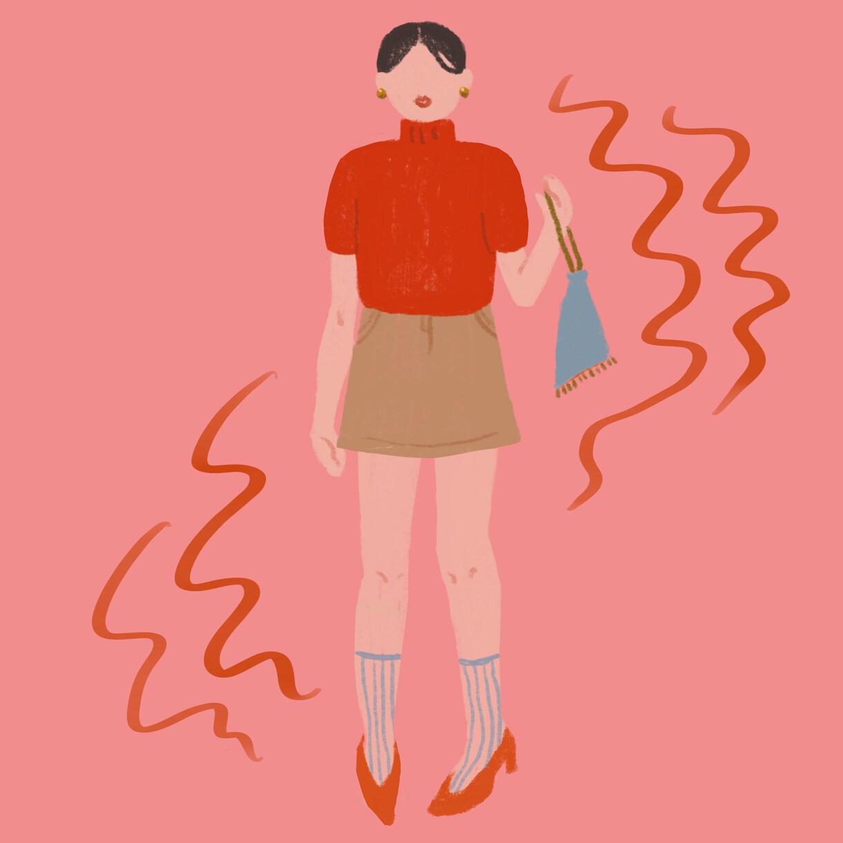 Instagramで使えるおしゃれ女子を描きます 美容系やファッションに特化し映える色彩のイラストを提供します イメージ3