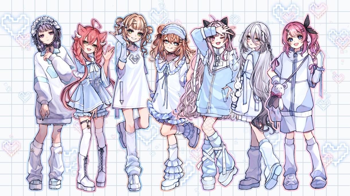 キャラクター立ち絵を制作します お客様の大切なキャラクターのこと、しっかりとお聞きします！ イメージ1