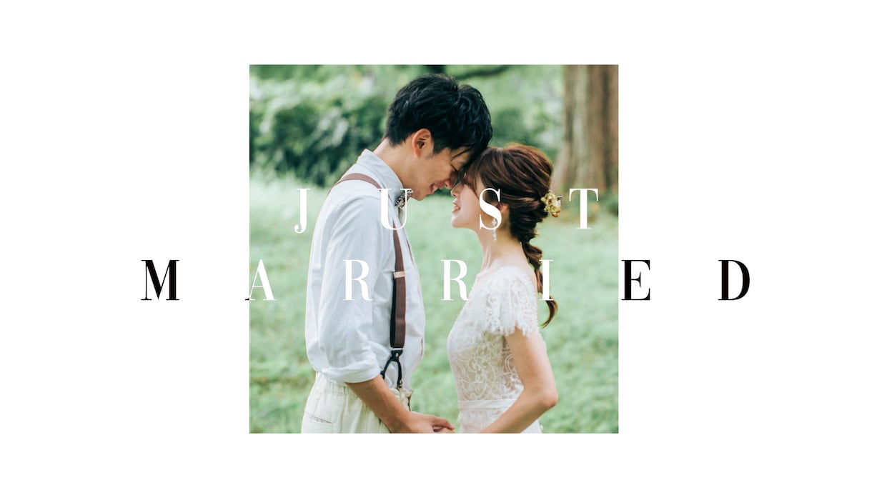 海外風デザインの結婚式オープニング制作します 3種類からBGMを選択できます♪ イメージ6