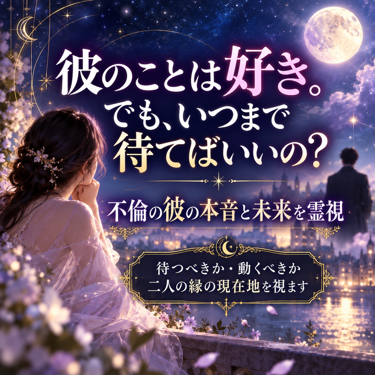 複雑恋愛｜彼の本音と二人の未来を霊視します 待ち続けるべき恋か、彼の本心から視抜きます イメージ1