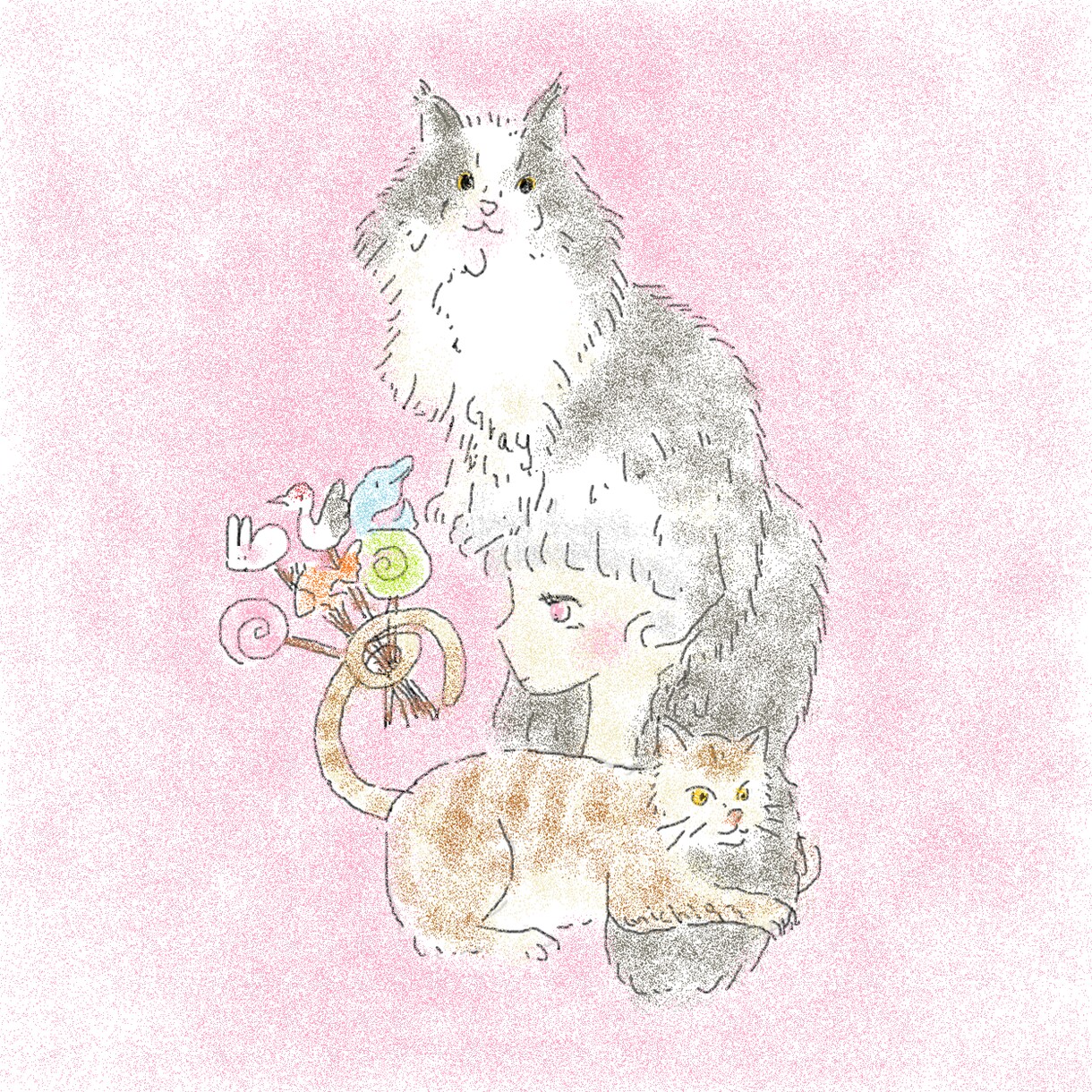 あなたの好きな動物のイラストを描き方ます 好きなものを集めて世界で一つのポートレートイラスト イメージ10