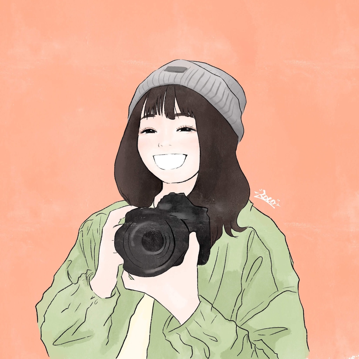 ちょっと盛れてる似顔絵作成します お気に入りの写真をイラストに！プレゼントにも◎ イメージ6