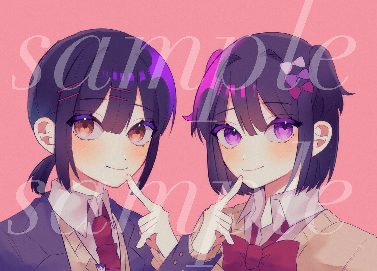 アイコン、夢絵等描きます バスト～全身様々なイラストを作成させて頂きます！ イメージ3