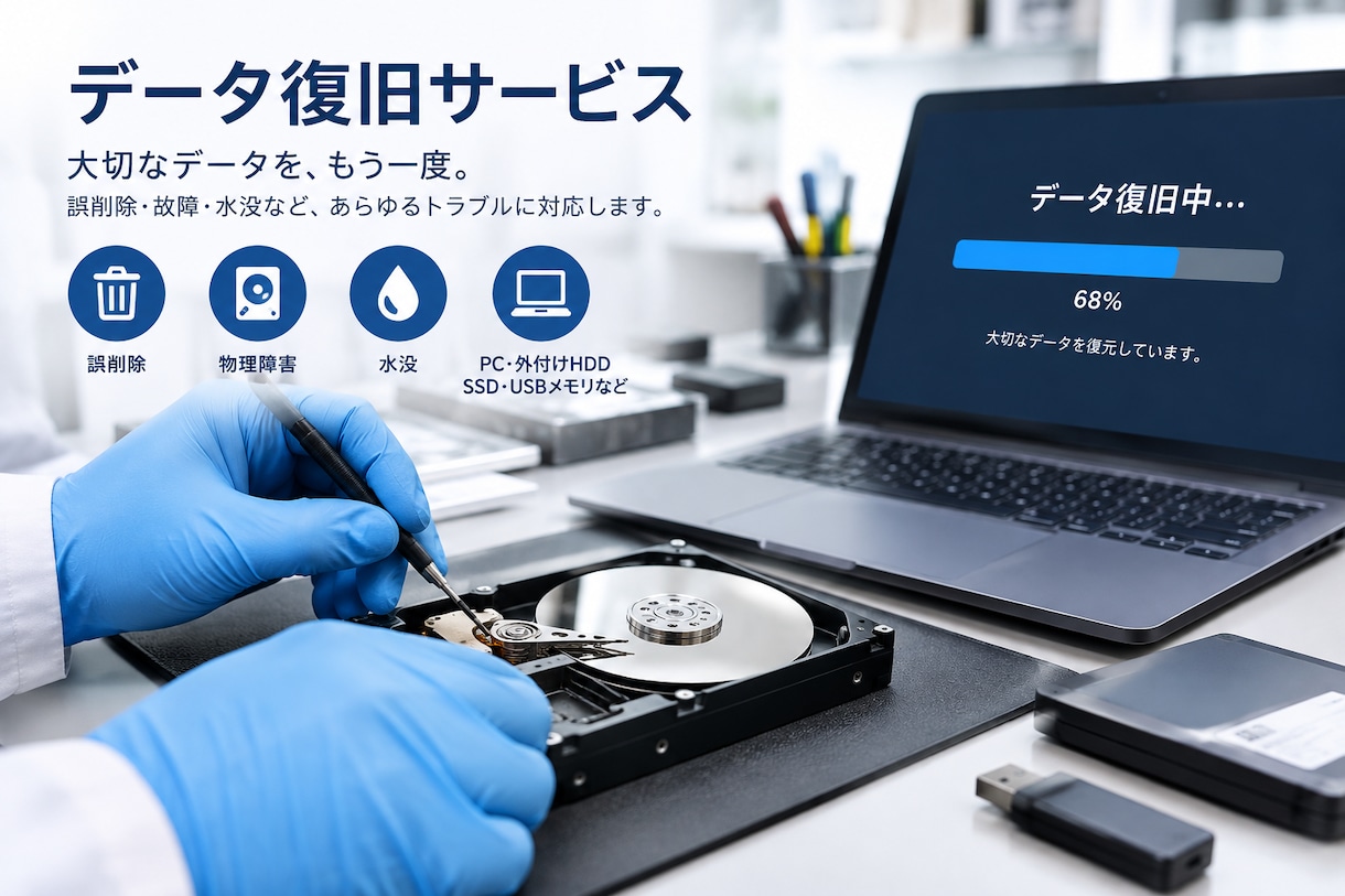 消えてしまったデータ復元します まずはデータの状態を確認します。 イメージ1