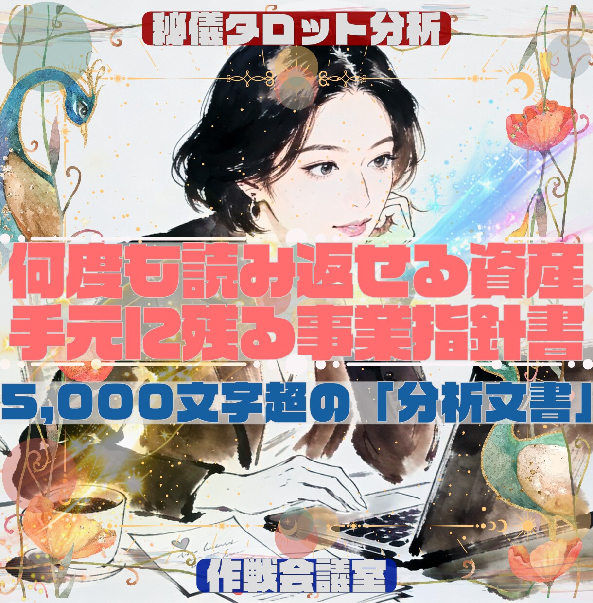 5,000文字超の「仕事分析」の鑑定書を納品します ★「大丈夫」の気休めより「どう動くか」を知りたい女性起業家へ イメージ10