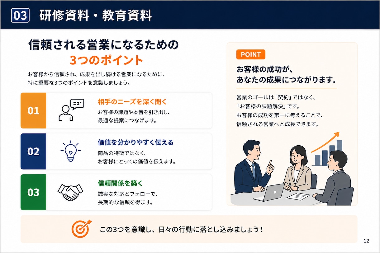 伝わる営業資料・マニュアルを作成します 現役営業マネージャーが実務目線で資料を作成 イメージ2
