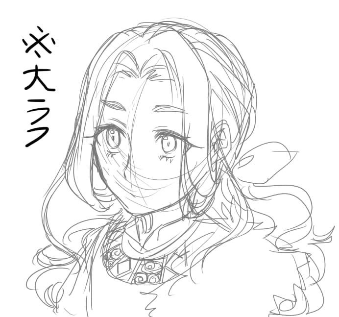 ラフイラストを描きます ポーズや表情・服装が分ればOK程度の簡単なイラスト イメージ2