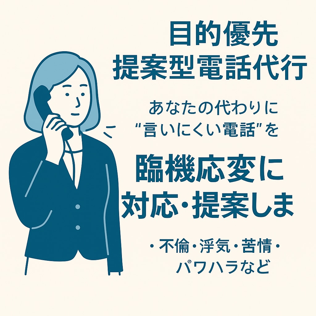 結果重視！浮気・不倫の忠告電話を代行します 匿名OK！浮気相手に本音を伝える イメージ5
