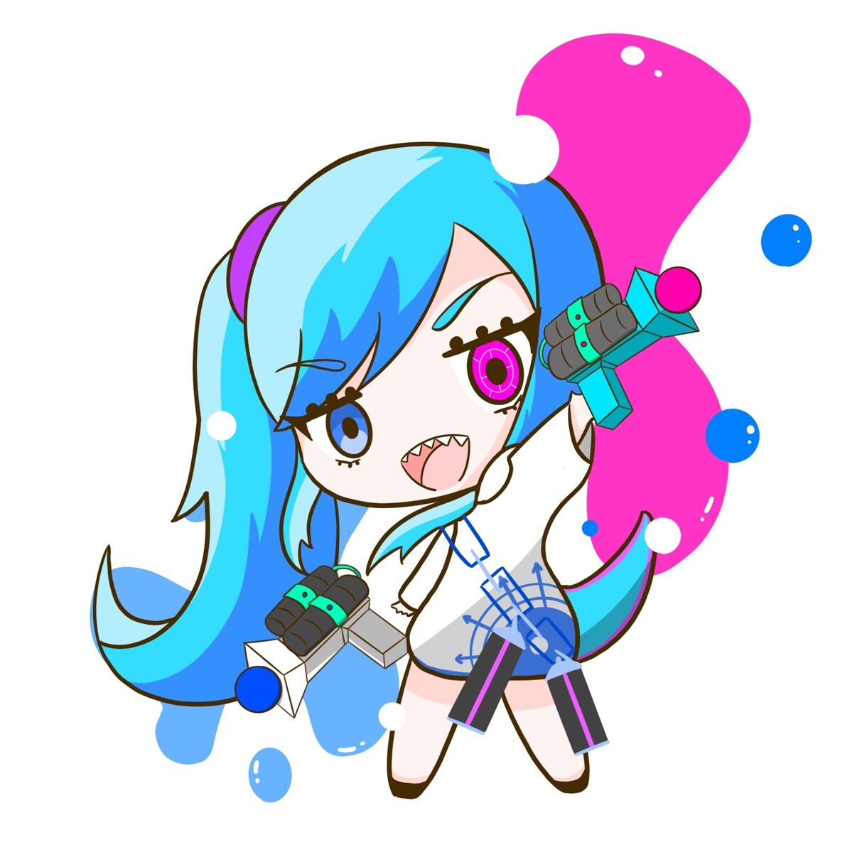 商用利用可・カワイイミニキャラ描きます 動画の挿絵・アイコンにどうぞ！ イメージ1