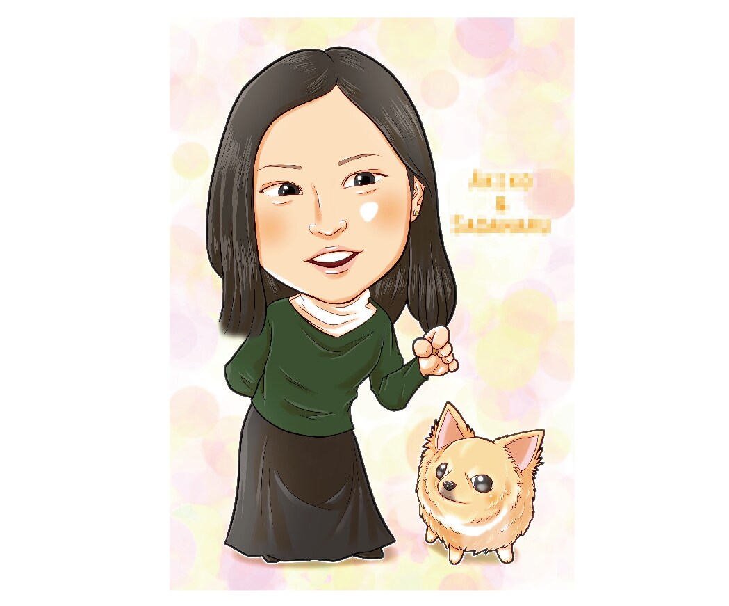 愛犬の記念日や贈り物に★ペットの似顔絵描きます 鮮やかで可愛いタッチだから映える！★高画質データ無料★ イメージ5