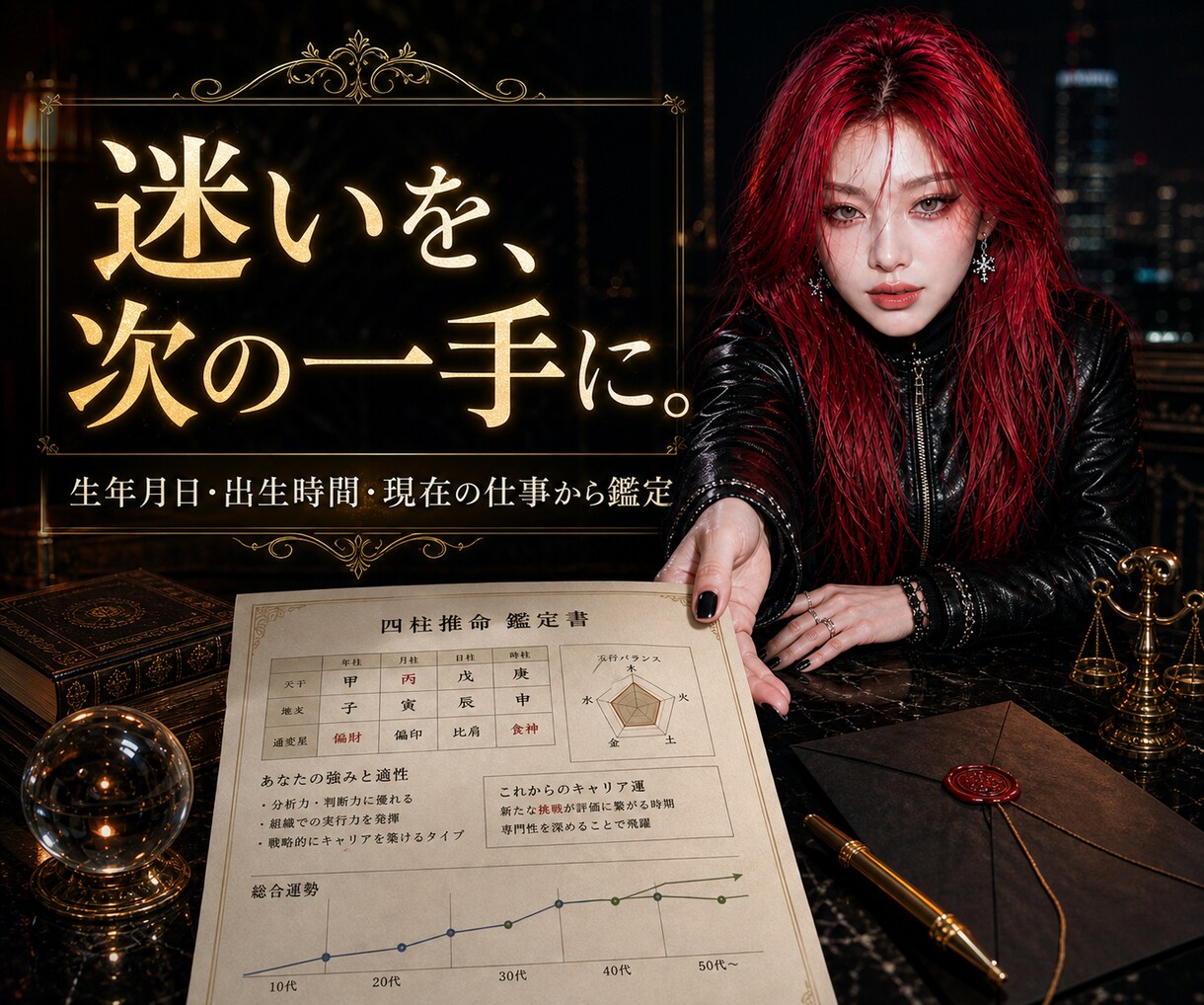 転職・副業・独立の時期を四柱推命で占います 今動くか、整えるか。仕事運の流れを見て次の一手を整理します イメージ8
