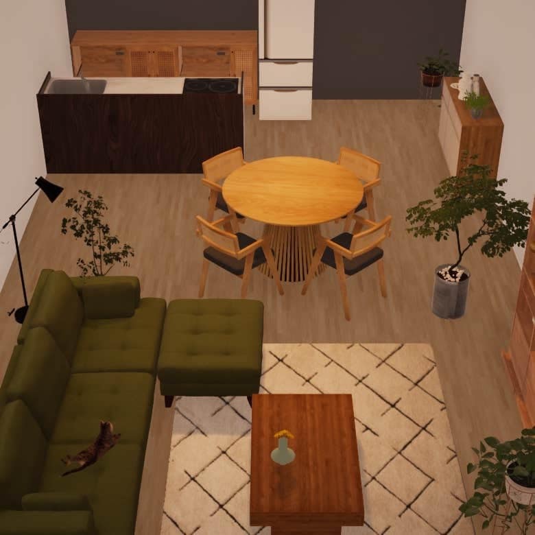 限定価格！プロが理想のお部屋にコーディネートします 照明、カーテン、LDK家具を一式コーディネート！ イメージ2