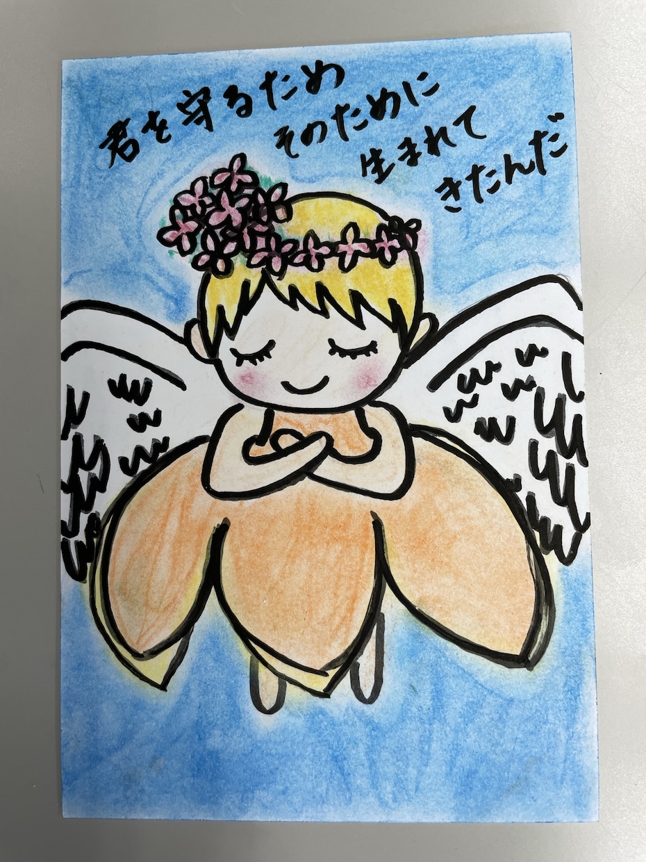 あなたの心に宿る小さな妖精さんを描きます チャネリングしながらポストカードに仕上げます。 イメージ3