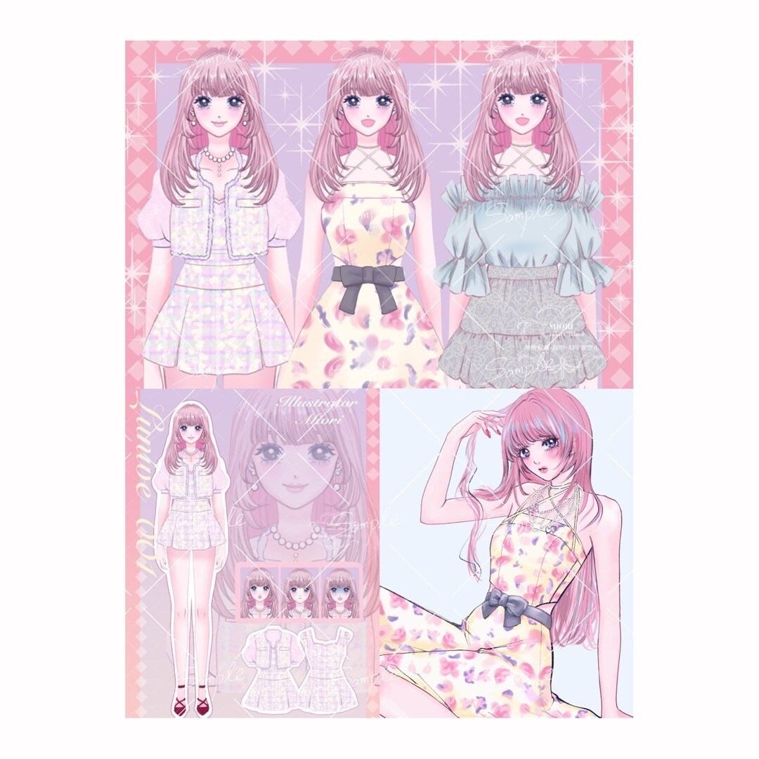 オシャレで可愛いイラスト描きます アイドル・グッズ・Vtuber・配信用・生誕祭・イベント イメージ9