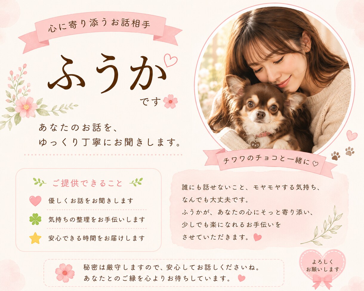 3分でも話しませんか？モヤモヤがスッキリします 3分でも心が軽くなるお話し相手になります。 イメージ3