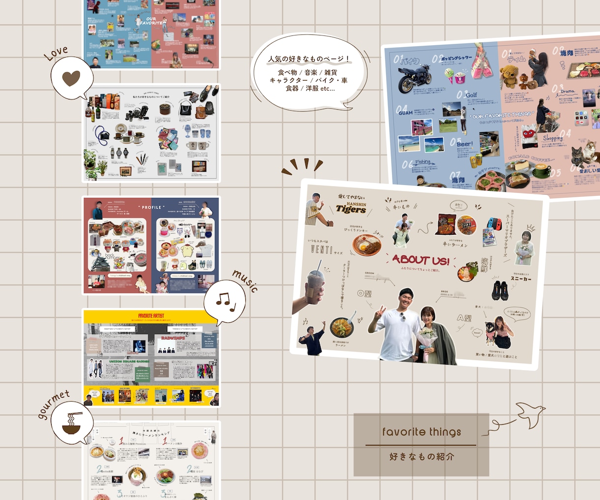 おふたりだけのプロフィールブックを作成します PROFILEBOOK【Original】 イメージ6