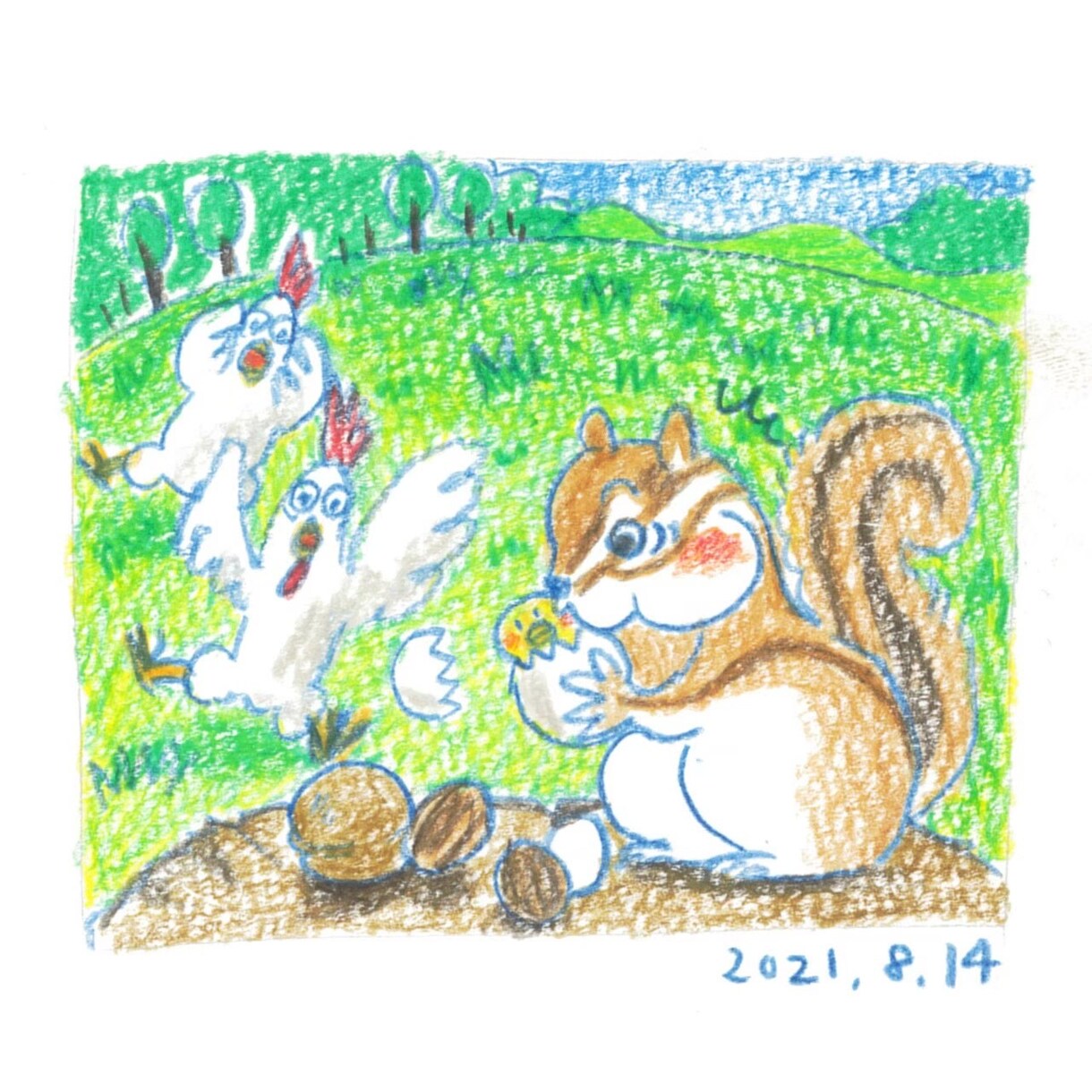大切なペット/動物をほっこりゆるいイラストにします アイコン・プレゼント・挿絵などに！ イメージ9