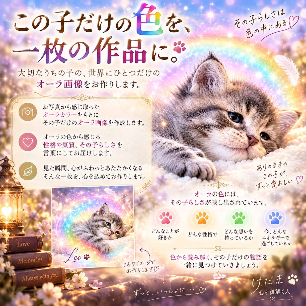 うちの子 オーラを素敵な画像にします 待ち受けにしたい！うちの子オーラを作成します。 イメージ8
