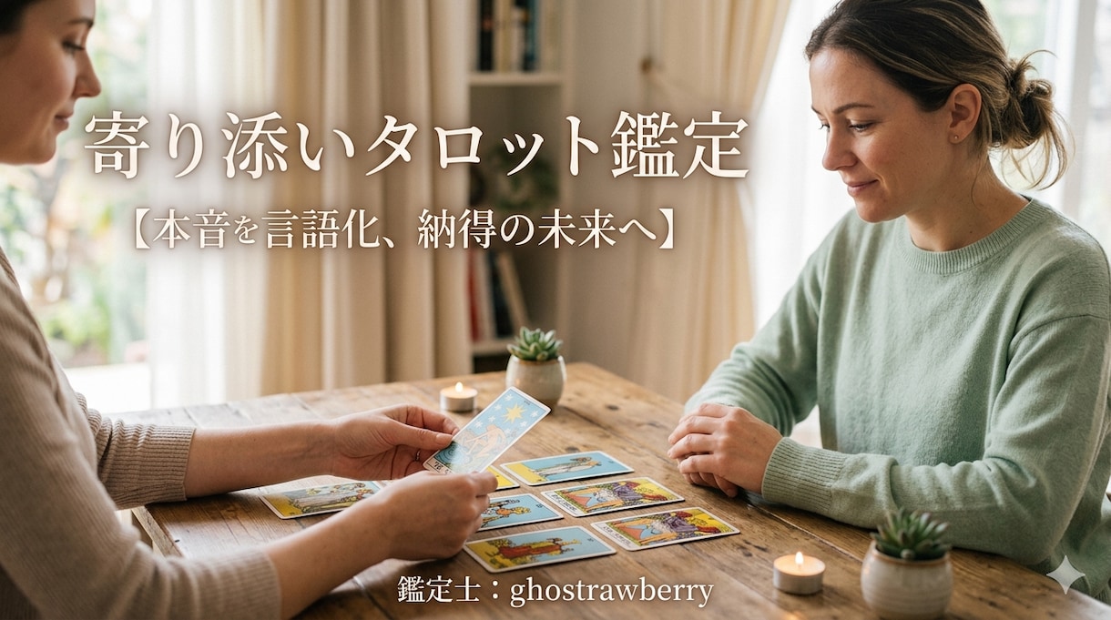 心のモヤモヤを、タロットカードで解きほぐします 元大手芸能マネージャーが紐解く｜本音と未来の選択 イメージ1