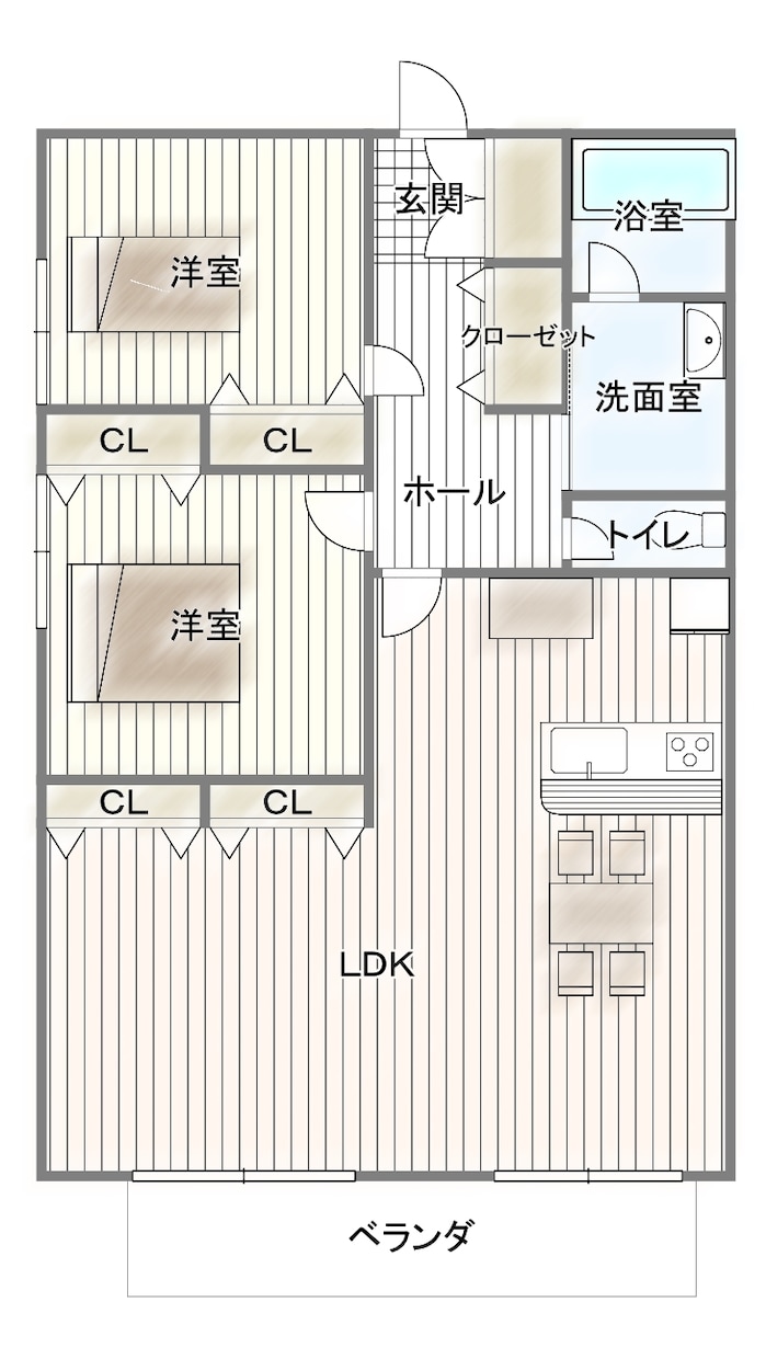 手書き・ラフ図から見やすい間取り図を作成します ラフ図から伝わる間取りへ！実務経験者が作成します イメージ5