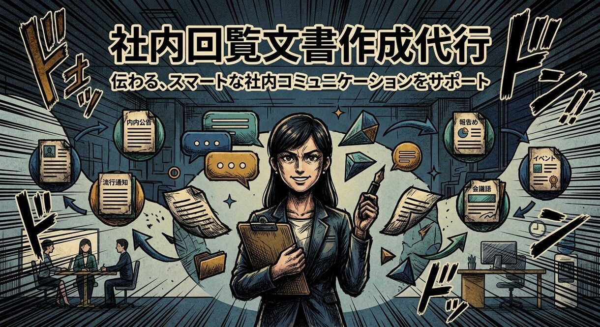 会社で回覧する書類の文章考えます 面倒な文章作成を丸投げ！業務効率化をサポート イメージ1