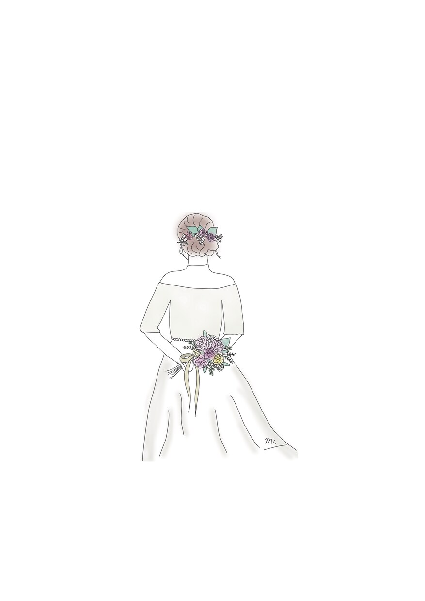 写真から線画イラストを作成します お子様や結婚式の記念やプレゼントにいかがですか？ イメージ9