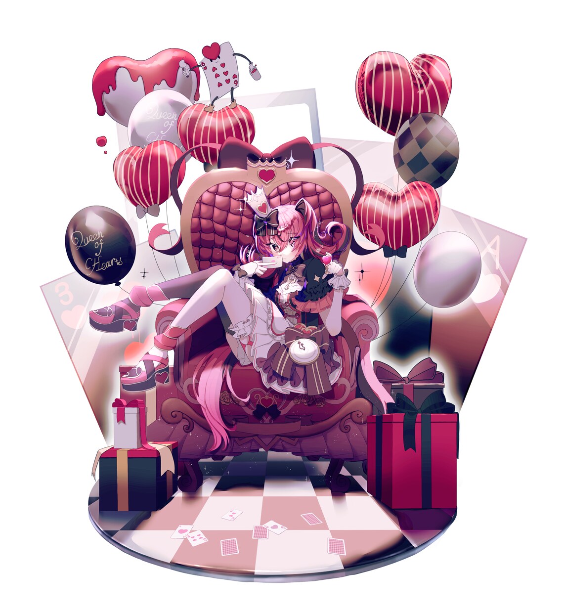 イラスト、VTuberモデル制作します イメージがあれば女性のキャラクターデザインもさせて頂きます！ イメージ3