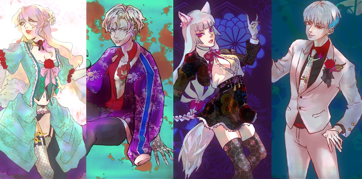イケメン！美女！なキャラデザの立ち絵承ります TRPG・SNS・動画・配信用まで幅広く対応いたします イメージ1