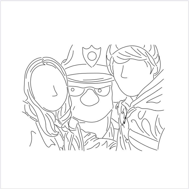 3人用アイコン/イラスト/似顔絵描きます 写真を元に線画でオリジナルイラスト作成！ イメージ3