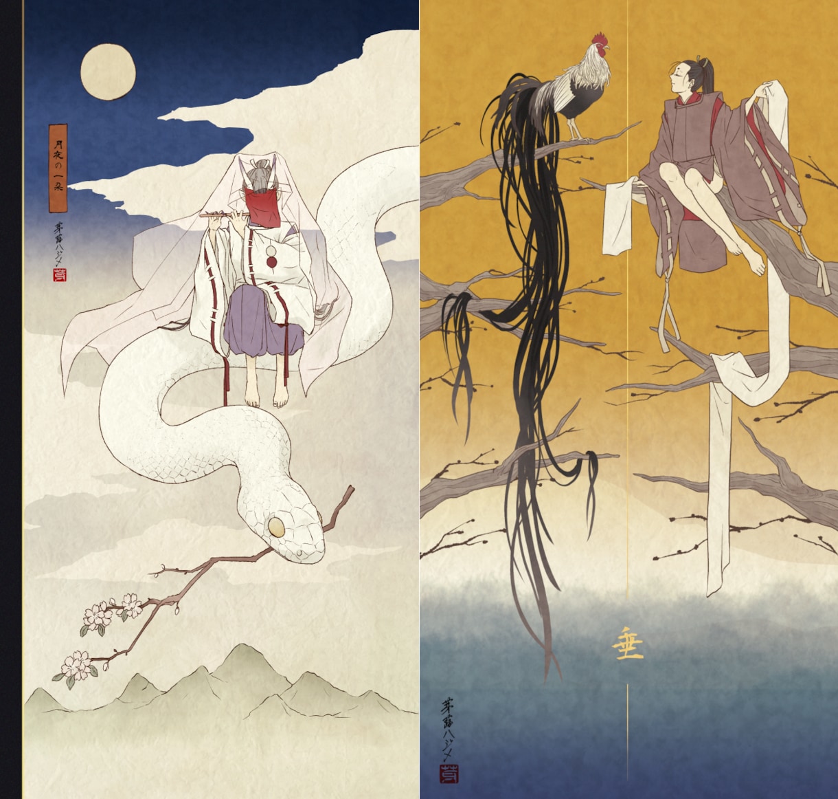 企業実績多数・和風、浮世絵風イラスト描きます 立ち絵や歌みたMV用等にも幅広く対応します。 イメージ9