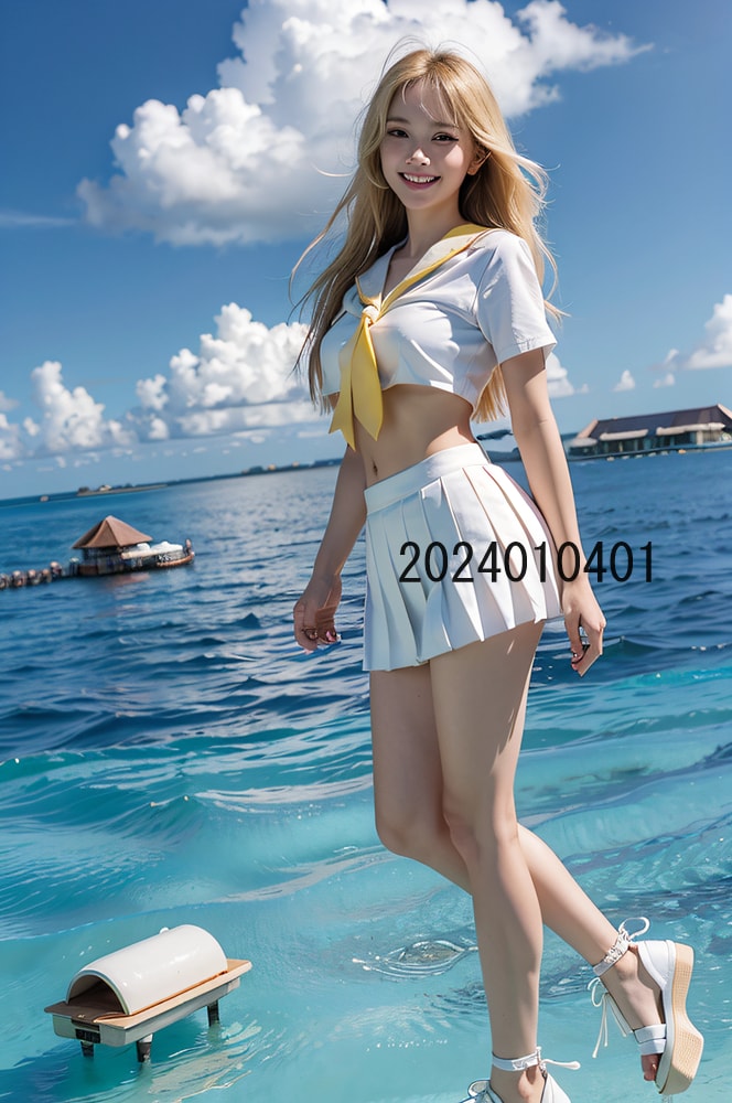 AIで作成したモルディブ＆女子高生の写真販売します 実写では撮影が難しい、モルディブ＆女子高生のAI写真販売 イメージ3