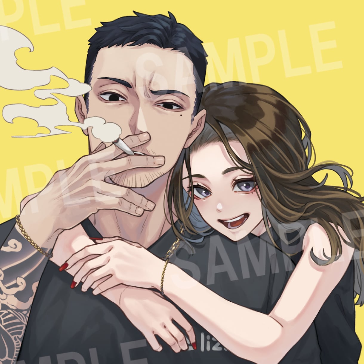 SNS用アイコン&ヘッダー絵を描きます カッコいいあなただけのイラストをお届けします イメージ5
