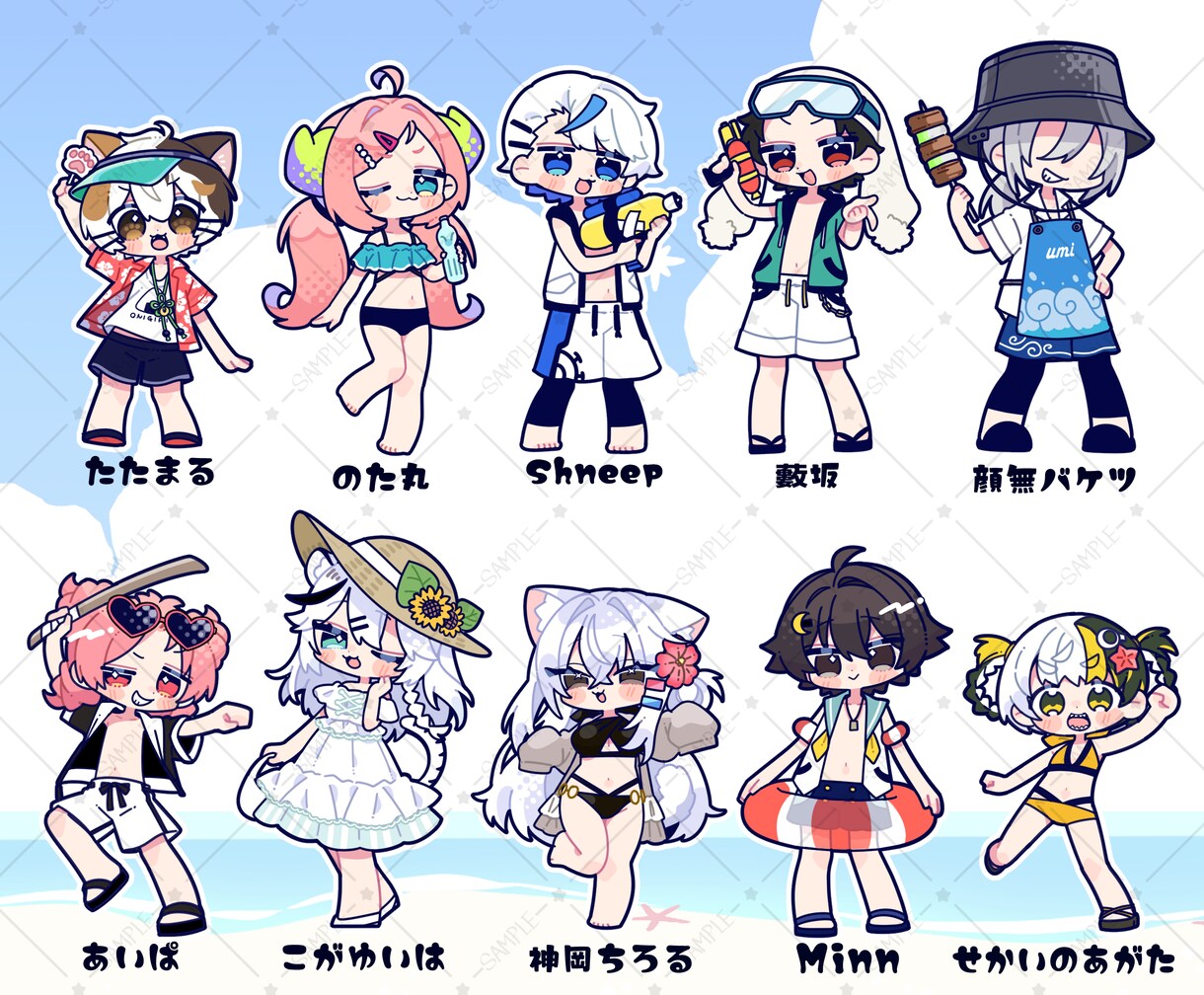 企業実績有◇カラフルキュートなちみキャラかきます カラフルPOPならお任せください イメージ5