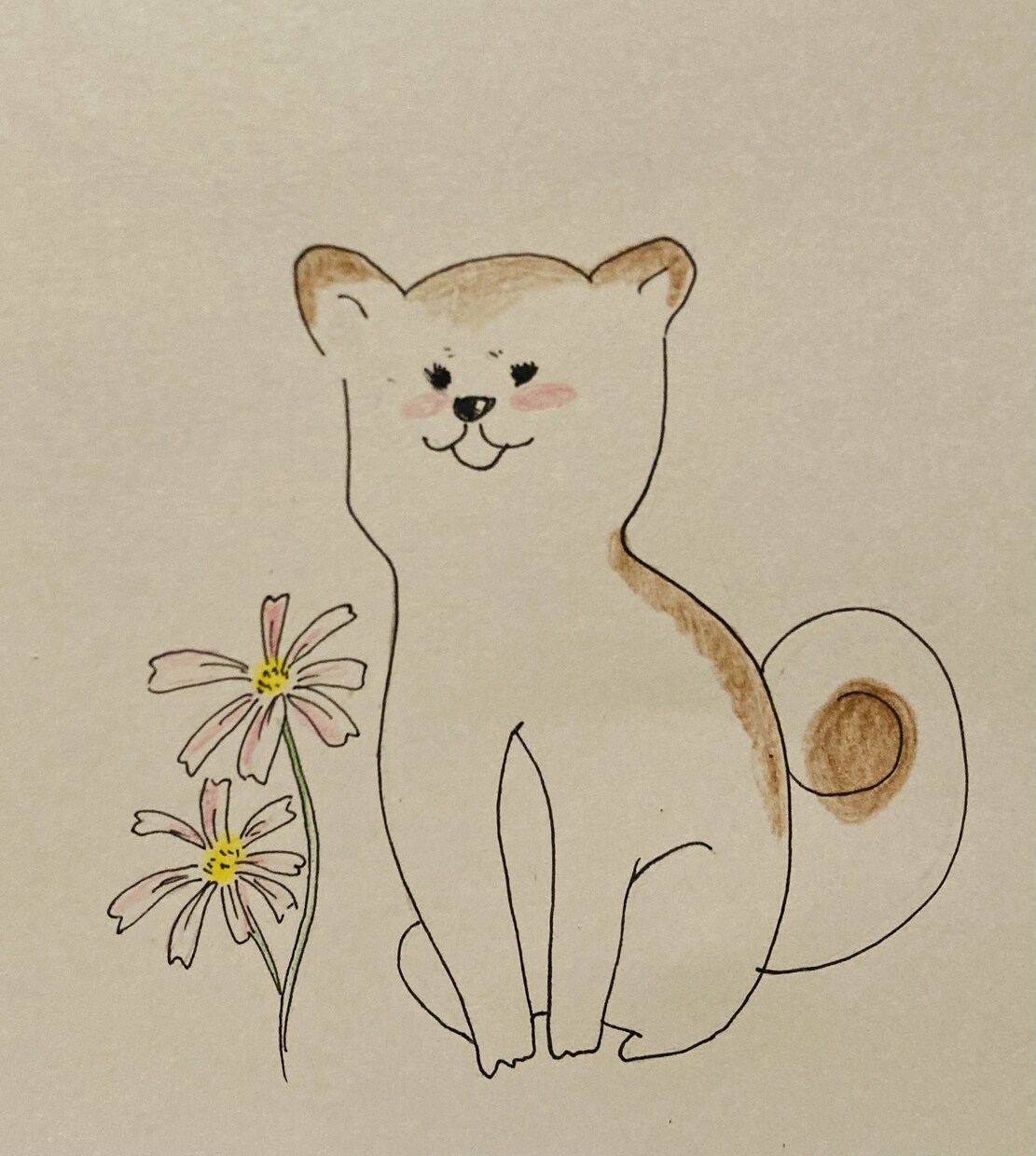 ほんわか、かわいいイラスト描きます 犬をはじめ動物など、色鉛筆で手描きで仕上げます。 イメージ3