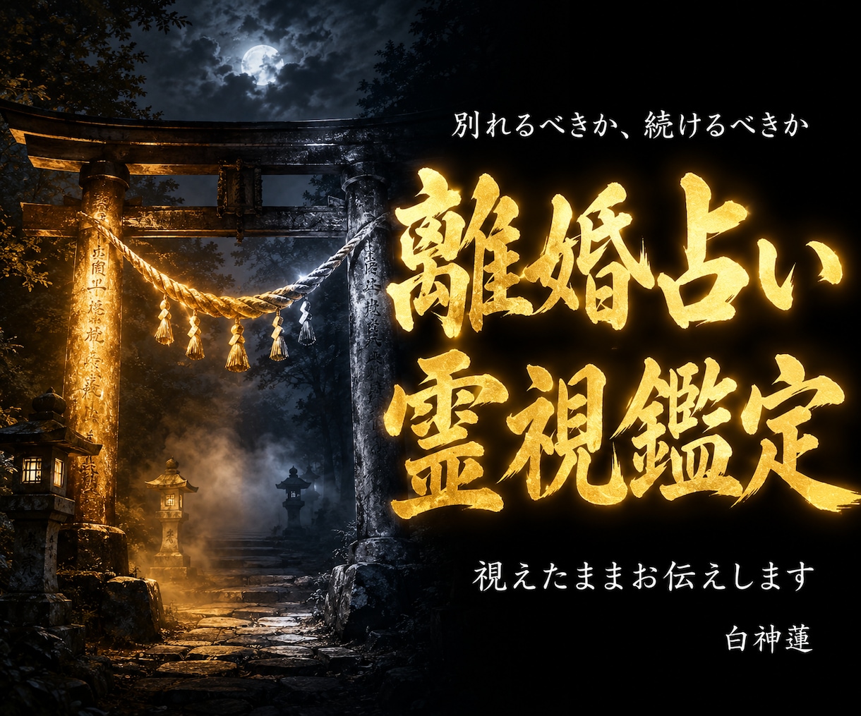 離婚占い|腐れ縁か宿縁かを神言霊視でお伝えします 腐れ縁か真の縁か。神言霊視が縁の根本を視ます イメージ1