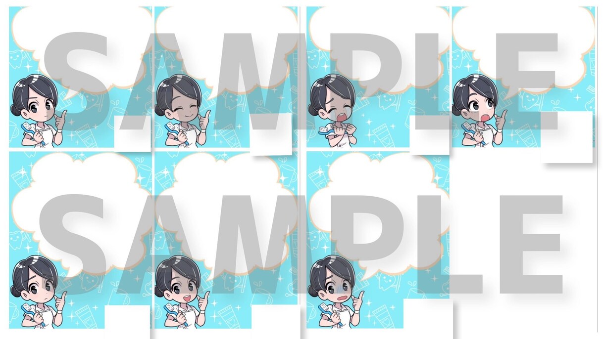 商用利用OK☆ポップでかわいいミニキャラ描きます デザインからおまかせでもOK！絵柄と頭身選べます◎ イメージ8